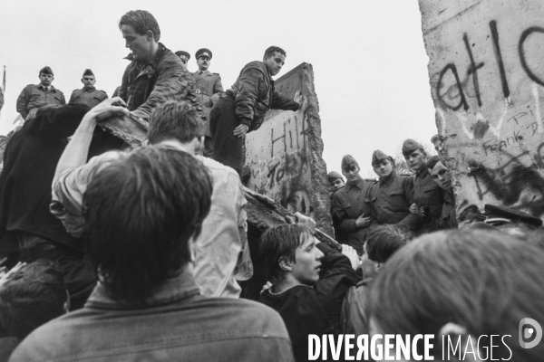 La chute du mur de Berlin en novembre 1989 - The fall of the Berlin wall in november 1989