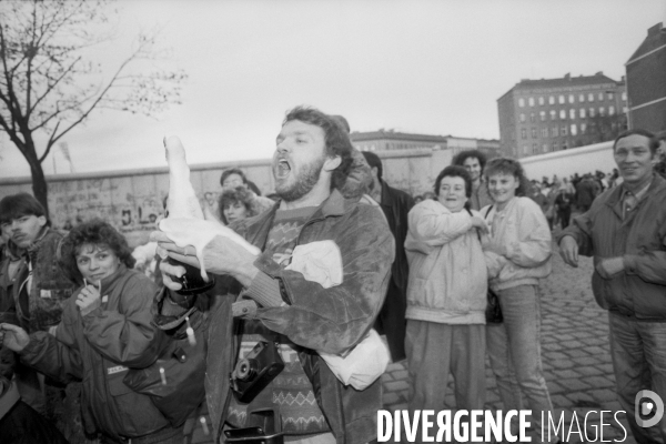 La chute du mur de Berlin en novembre 1989 - The fall of the Berlin wall in november 1989