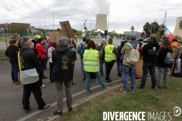 Rassemblement devant la centrale nucléaire de GOLFECH