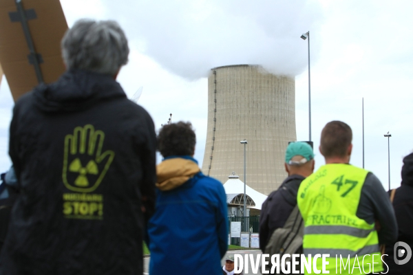 Rassemblement devant la centrale nucléaire de GOLFECH