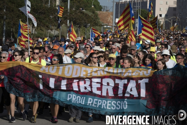 Catalogne Marches pour la liberté