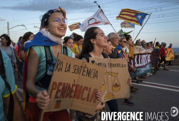 Catalogne Marches pour la liberté