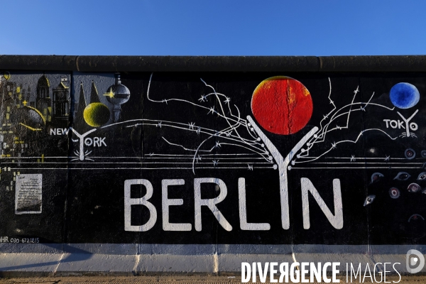 The East Side Gallery Art of the Berlin Wall 2019.