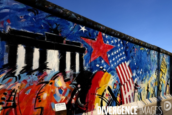 The East Side Gallery Art of the Berlin Wall 2019.