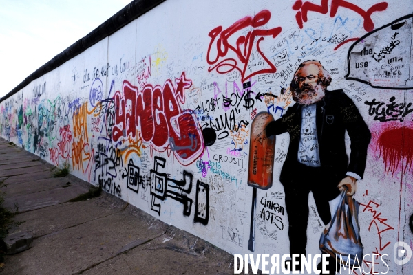 The East Side Gallery Art of the Berlin Wall 2019.