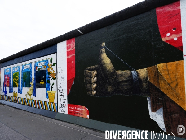 The East Side Gallery Art of the Berlin Wall 2019.