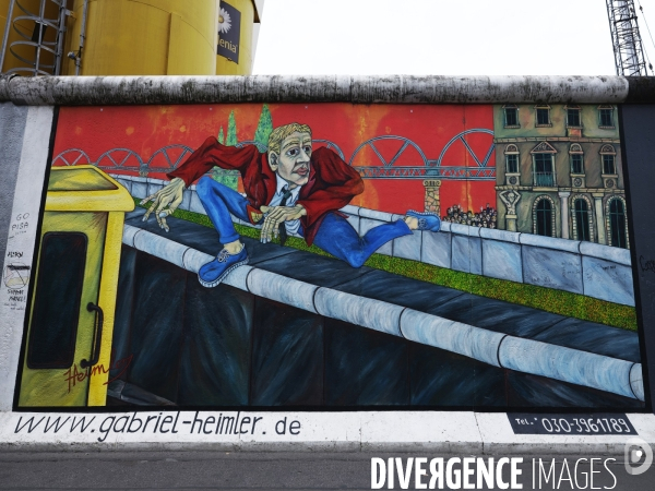 The East Side Gallery Art of the Berlin Wall 2019.