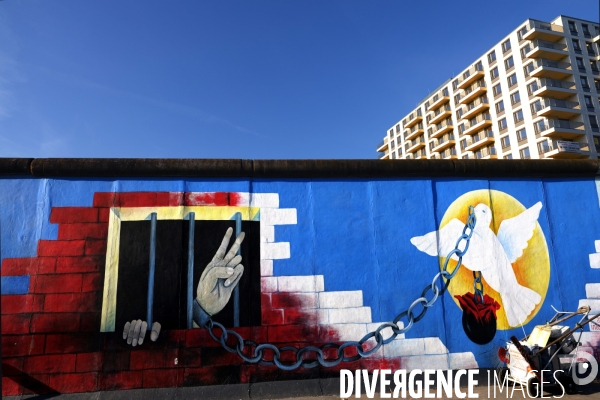 The East Side Gallery Art of the Berlin Wall 2019.