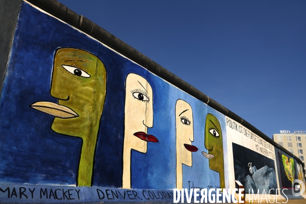 The East Side Gallery Art of the Berlin Wall 2019.