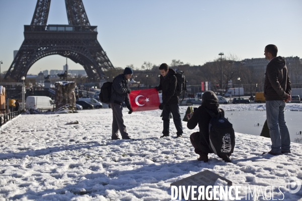 Paris sous la neige