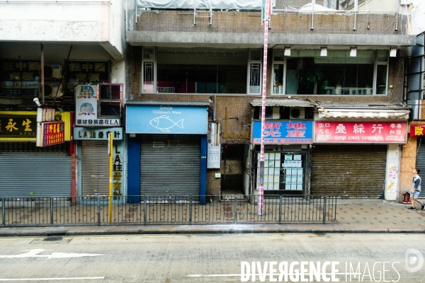 Sham Shui Po, Hong Kong, vu de la fenêtre d un bus