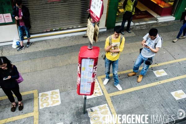 Sham Shui Po, Hong Kong, vu de la fenêtre d un bus