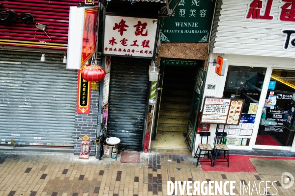 Sham Shui Po, Hong Kong, vu de la fenêtre d un bus