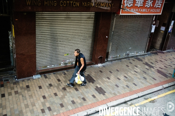 Sham Shui Po, Hong Kong, vu de la fenêtre d un bus