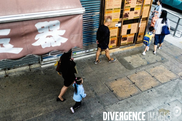 Sham Shui Po, Hong Kong, vu de la fenêtre d un bus