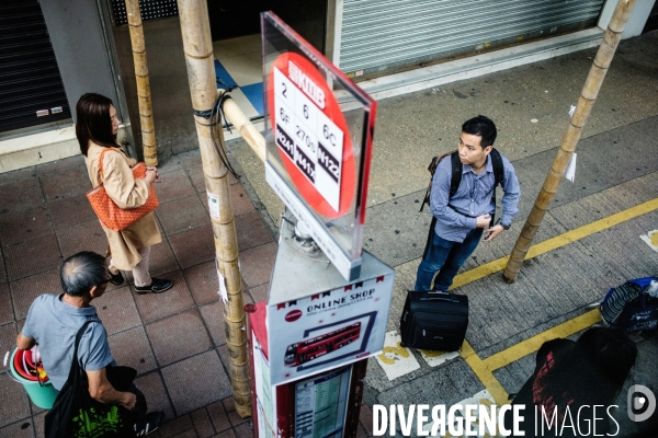 Sham Shui Po, Hong Kong, vu de la fenêtre d un bus