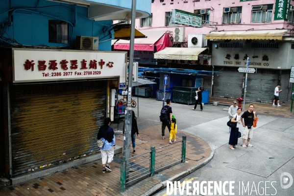 Sham Shui Po, Hong Kong, vu de la fenêtre d un bus