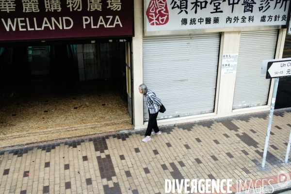 Sham Shui Po, Hong Kong, vu de la fenêtre d un bus