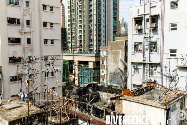 Rooftops et immeubles, Sham Sui Po, Hong Kong