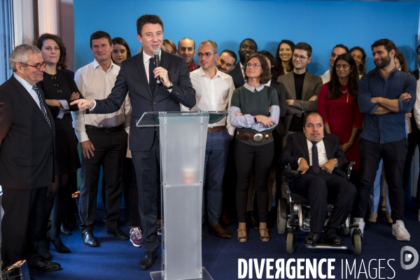 Benjamin GRIVEAUX présente les premiers candidats pour les municipales à Paris.