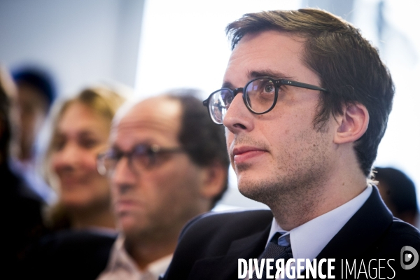 Benjamin GRIVEAUX présente les premiers candidats pour les municipales à Paris.