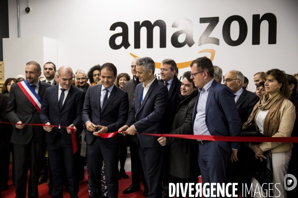 Amazon inaugure son nouveau centre de distribution robotisé en France.