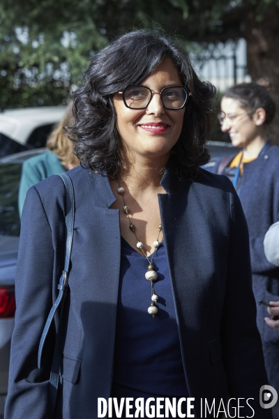 Visite d Agnès Buzyn et de Myriam El Khomri au centre des apprentis de la Croix-Rouge (Romainville)