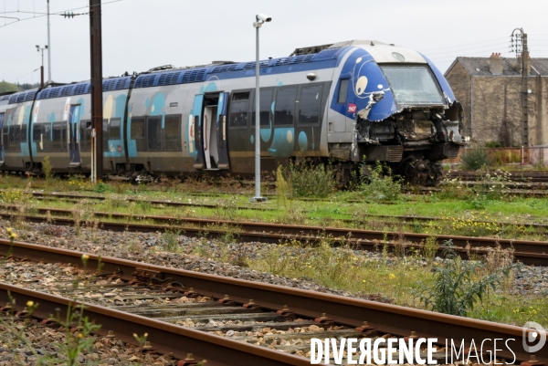 Accident de TER. Train en Champagne Ardenne.