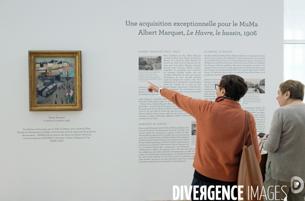 Illustration Septembre et Octobre 2019.Acquisition d  un tableau du peintre Albert Marquet par le MUMA