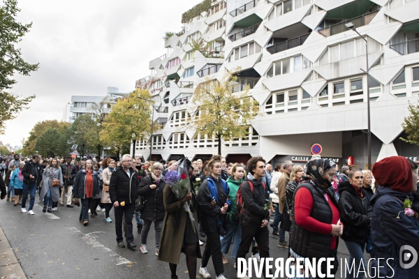 Marche blanche feminicide pour la 113eme victime.