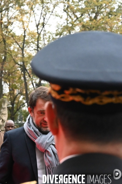 La Courneuve. Christophe Castaner, Laurent Nunez et Julien Denormandie.
