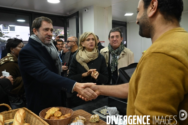 La Courneuve. Christophe Castaner, Laurent Nunez et Julien Denormandie.