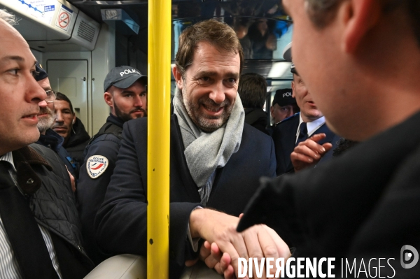 La Courneuve. Christophe Castaner, Laurent Nunez et Julien Denormandie.