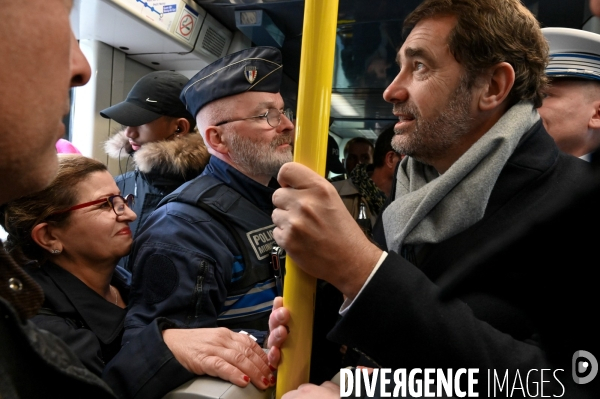 La Courneuve. Christophe Castaner, Laurent Nunez et Julien Denormandie.