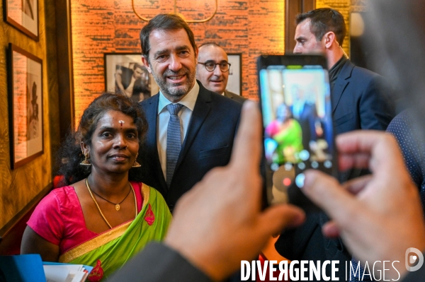 La Courneuve. Christophe Castaner, Laurent Nunez et Julien Denormandie.