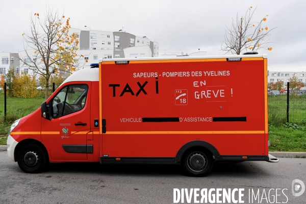 Pompiers en greve