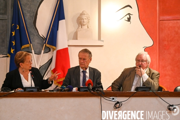 Europacity. Conférence de presse des élus locaux.