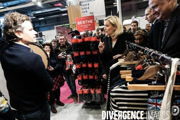 Marine le pen au salon made in france 2019