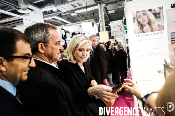 Marine le pen au salon made in france 2019