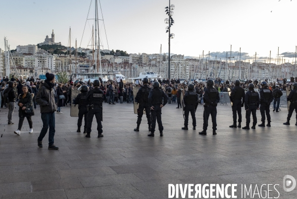 Marseille : manifestation un an après la catastrophe de la rue d Aubagne