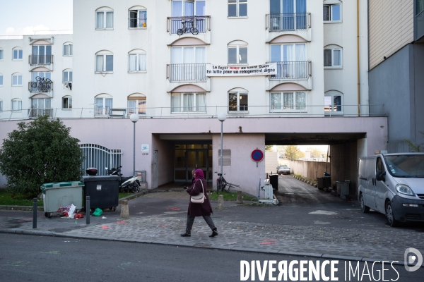 Manifestation des résidents du foyer ADEF de Saint-Ouen