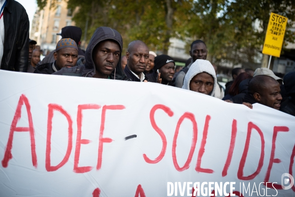 Manifestation des résidents du foyer ADEF de Saint-Ouen