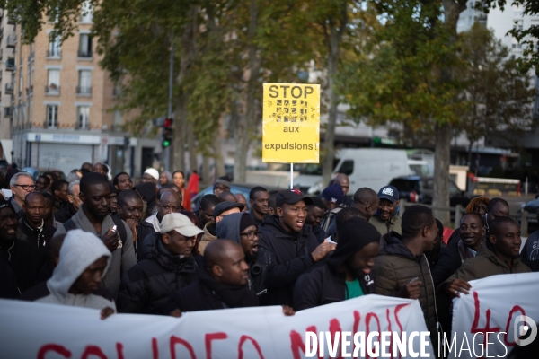 Manifestation des résidents du foyer ADEF de Saint-Ouen