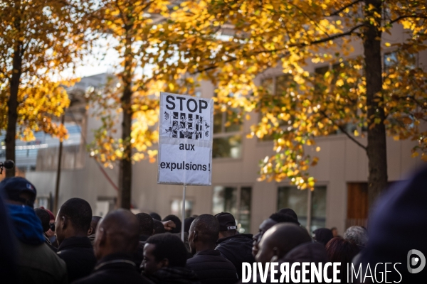 Manifestation des résidents du foyer ADEF de Saint-Ouen