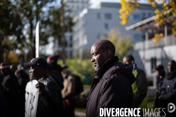 Manifestation des résidents du foyer ADEF de Saint-Ouen