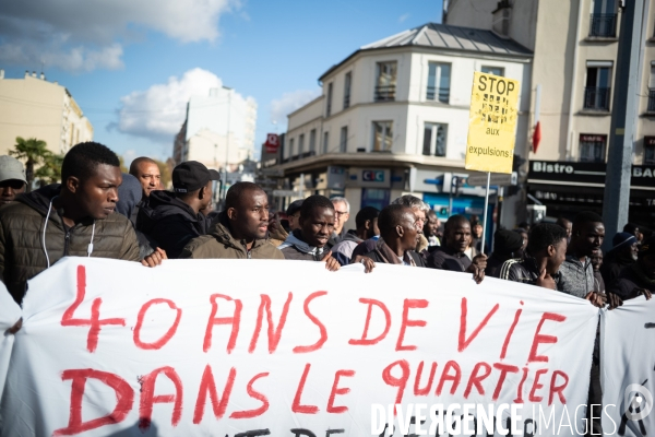 Manifestation des résidents du foyer ADEF de Saint-Ouen