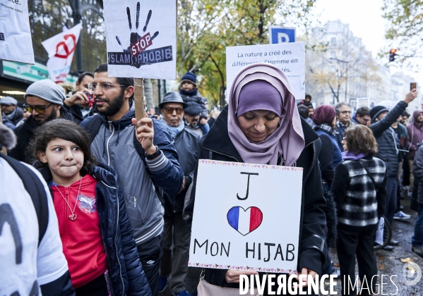 Manifestation contre l islamophobie à Paris