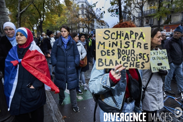 Manifestation contre l islamophobie à Paris