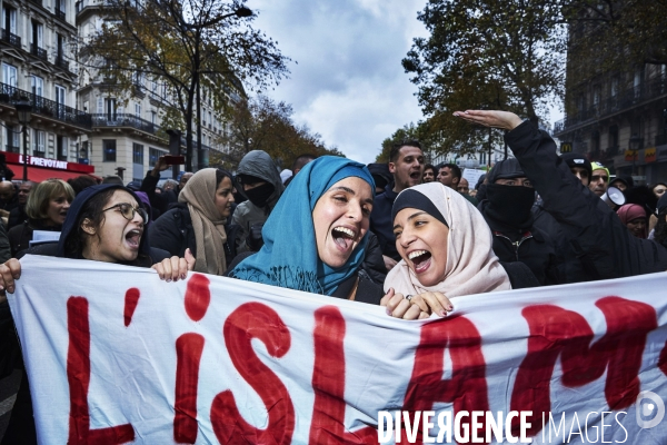 Manifestation contre l islamophobie à Paris