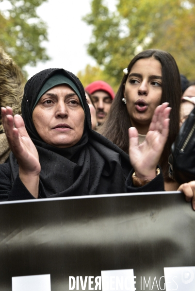 Marche contre l islamophobie, à Paris. March against Islamophobia in Paris.